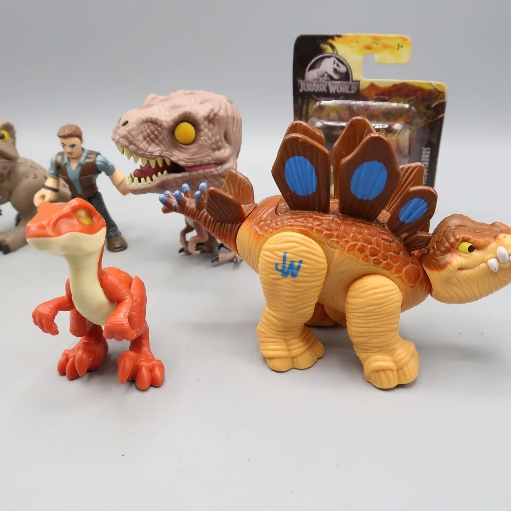 Dinosaur‎ Toy Lot of 7 Jurassic Park World Small Dinos Biters Mix Imaginext Owen